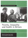 Poverty, inequality and health: 1800-2000 - a reader cover