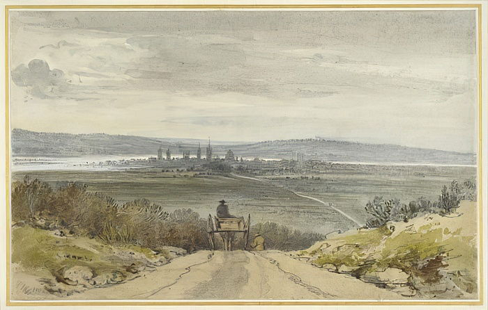 6.9 View of Oxford from Shotover Hill in flood-time, when the water was over the bank