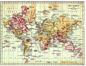 Map of the British Empire in 1897